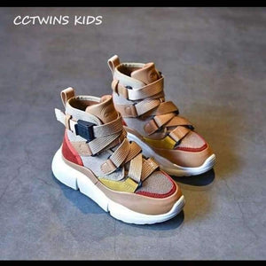 Planet Gates Apricot Autumn / 1 Autumn Children High Top Sneaker Baby Boy Pu Leather Shoe Girll Fashion Sport Casual Trainer FH2244