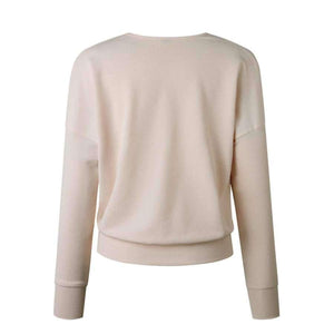 Planet Gates Apricot / L Sexy Deep V Neck Long Sleeve Tops Knitted Women Sweater Winter Casual Pullovers Female Jumpers Autumn Sweaters