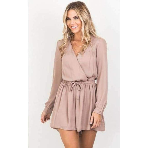 Planet Gates Apricot / S V-neck Sexy Jumpsuit New 2018 Summer Jumpsuit Body for Women Body Feminino Short Women Clothing Women  Jumpsuit