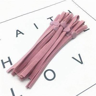 Planet Gates apriot / 5mm / 20pcs 100Pcs Mask Sewing Elastic Band Cord With Adjustable Buckle Stretchy Mask Earloop Lanyard Earmuff Rope DIY Making Supplies