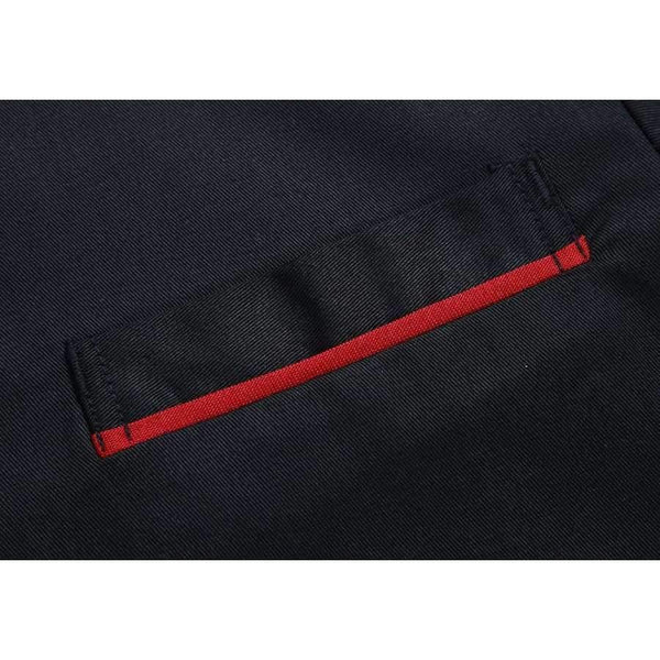 Planet Gates Apron 1 / XL Black White Unisex Kitchen Chef Uniform Short Sleeve Double Breasted Cook Wear Chef Jacket & Apron Bakery Food Service