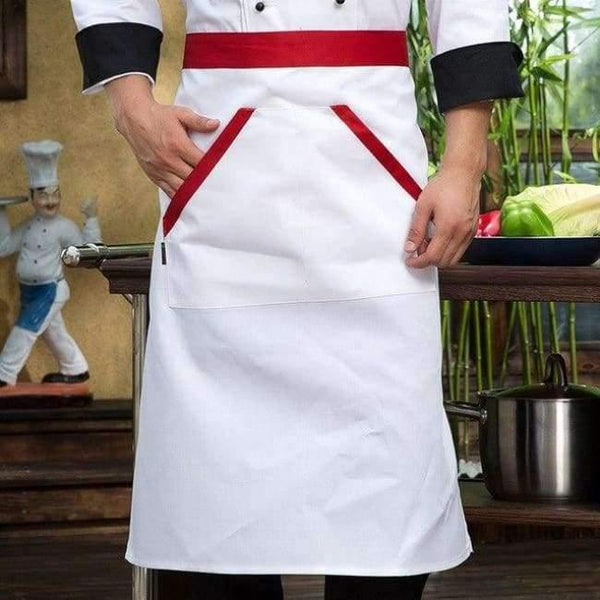 Planet Gates apron2 / XL Men Women Restaurant Hotal Food Service Chef Waiter Bakery Cafe Work Uniforms Short Sleeve Mesh Patchwork Back Tops Overalls 3XL