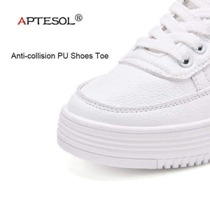 Planet Gates APTESOL Fashion Height Increasing White Shoes Woman Breathable Platform Sneaker Ladies Casual Shoes Women's PU Vulcanize Shoes