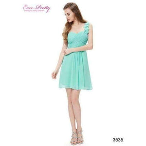 Planet Gates Aqua / 12 Cocktail Dresses Pink Chiffon Short Dresses Elegant Ever Pretty EP03535 A Line 2018 Special Occasion Party Dresses