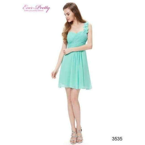 Planet Gates Aqua / 12 Cocktail Dresses Pink Chiffon Short Dresses Elegant Ever Pretty EP03535 A Line 2018 Special Occasion Party Dresses