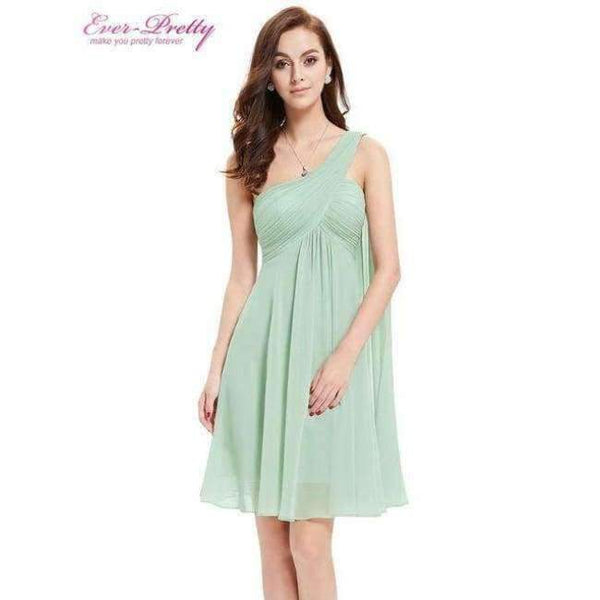 Planet Gates Aqua / 4 Cocktail Dresses Ever Pretty HE03537 One Shoulder Ruffles Padded Chiffon Short Vestido 2018 Cocktail Dresses