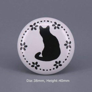 1x Classic White  Porcelain/Ceramic Drawer Pull Knob Cabinet Cupboard Door Handle Knob