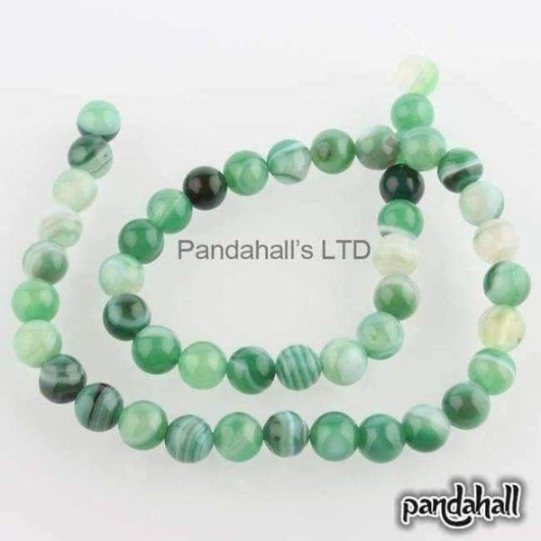 Planet Gates Aquamarine 48pcs/pack Round Beads Natural Stone 8mm for Jewelry Making DIY Bracelets Necklaces Dyed