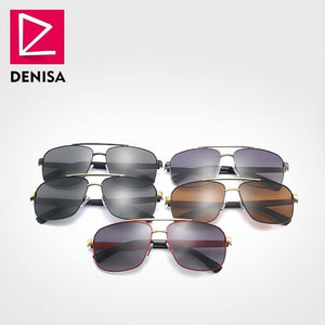 Planet Gates AR Black Sunglasses Luxury Brand Anti-Reflective Men's Sunglasses Polarized Coating Lens Square Sun Glasses