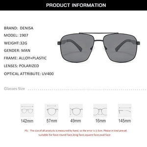 Planet Gates AR Black Sunglasses Luxury Brand Anti-Reflective Men's Sunglasses Polarized Coating Lens Square Sun Glasses