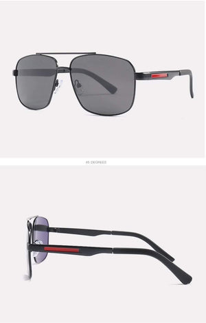 Planet Gates AR Black Sunglasses Luxury Brand Anti-Reflective Men's Sunglasses Polarized Coating Lens Square Sun Glasses