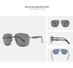 Planet Gates AR Black Sunglasses Luxury Brand Anti-Reflective Men's Sunglasses Polarized Coating Lens Square Sun Glasses