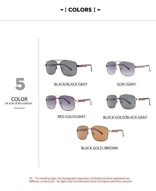 Planet Gates AR Black Sunglasses Luxury Brand Anti-Reflective Men's Sunglasses Polarized Coating Lens Square Sun Glasses