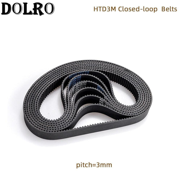 Planet Gates Arc HTD 3M Timing belt C=366 369 375 378 381 384 390 393 396 399 width 6/9/10/12/15/20mm Rubbe Closed Loop Synchronous pitch 3mm