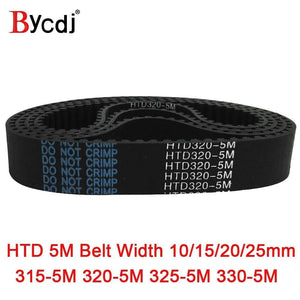 Planet Gates Arc HTD 5M Timing belt C=315/320/325/330 width10/15/20/25mm Teeth 63 64 65 66 HTD5M synchronous Belt 315-5M 320-5M 325-5M 330-5