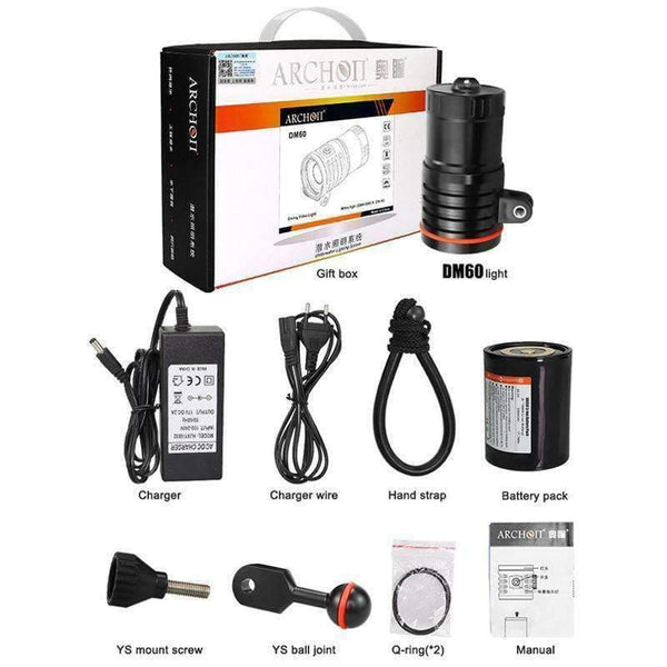 Planet Gates ARCHON diving photography light Max 12,000 lumens Positive white lighting diving shooting underwater HD video photo diving light