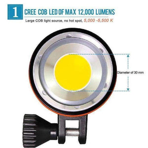 Planet Gates ARCHON diving photography light Max 12,000 lumens Positive white lighting diving shooting underwater HD video photo diving light