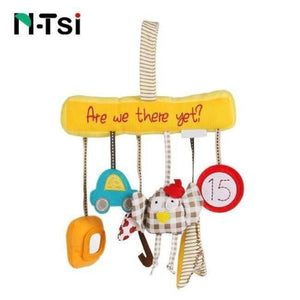 Planet Gates Are we there yet Baby Plush Animal Rattle Mobile Infant Stroller Bed Crib Spiral Hanging Toys Gift for Newborn Children 0-12 Months