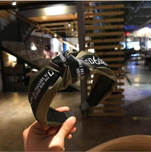 Fashion Wide Side Knot Hairband For Women  Turban Hair Accessories Knot Hair Band High Quality Hair Hoop