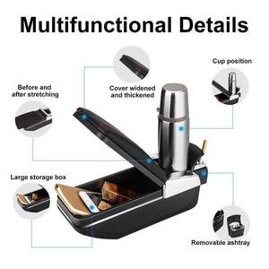 Planet Gates Armrest Box For Kia Rio 3 2011-2016 PU Leather Central Container Storage Box Car Styling Accessories