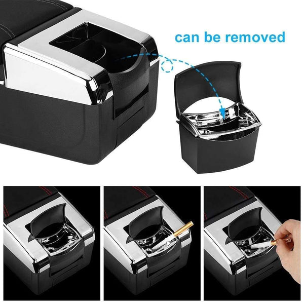 Planet Gates Armrest Box For Kia Rio 3 2011-2016 PU Leather Central Container Storage Box Car Styling Accessories