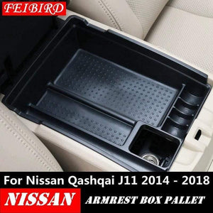 Planet Gates Armrest Box Secondary Multifunction Storage Box Phone Holders Tray Accessory For Nissan Qashqai J11 2014 - 2019