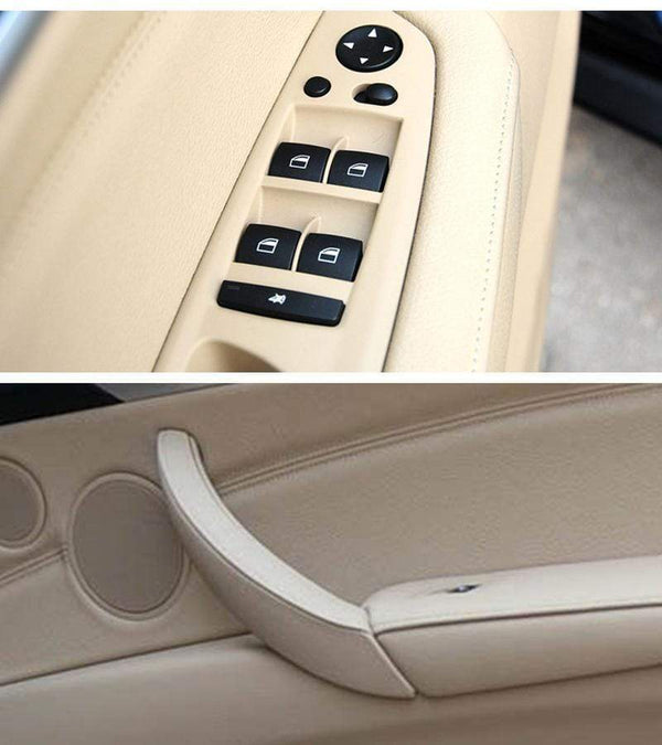 Planet Gates Armrest Car Left Front Driver's Seat LHD Interior Door Handle Inner Panel Pull Trim Cover for BMW E70 E71 E72 X5 X6 2007-2014