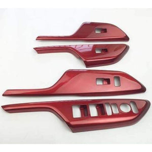 Planet Gates Armrest Window 4pcs Red Colors Car Interior Full Mouldings Trim Sticker Car Covers Car Accessories For Honda Civic 2016-2018 10th Gen Car-Styling