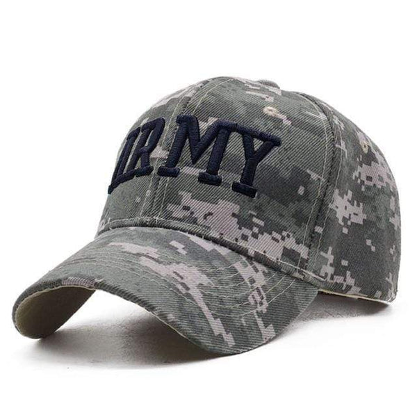 Planet Gates ARMY 6 / 56cm to 60cm Men Baseball Caps Army Tactical Camouflage Cap Outdoor Jungle Hunting Snapback Hat For Women Bone Dad Hat