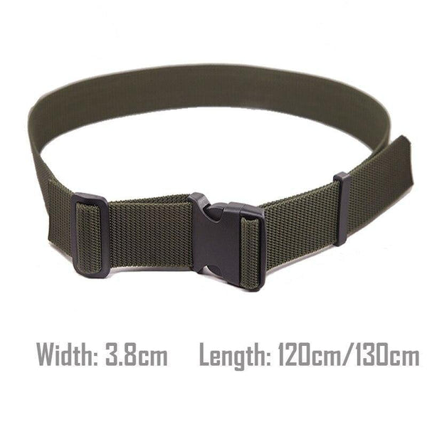 Army Belt Men Combat Waist Belt With Plastic Plugging Buckle Tactical Adjustable Outdoor Belt For Training