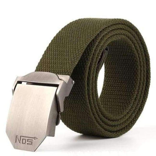 Planet Gates army green / 110cm Hot male tactical belt Top quality Elastic Canvas belts for men NO5 Automatic buckle Outdoor Sport Long 160cm White Weave straps