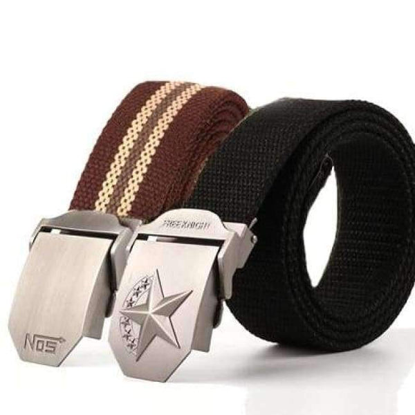 Planet Gates army green / 110cm Hot male tactical belt Top quality Elastic Canvas belts for men NO5 Automatic buckle Outdoor Sport Long 160cm White Weave straps