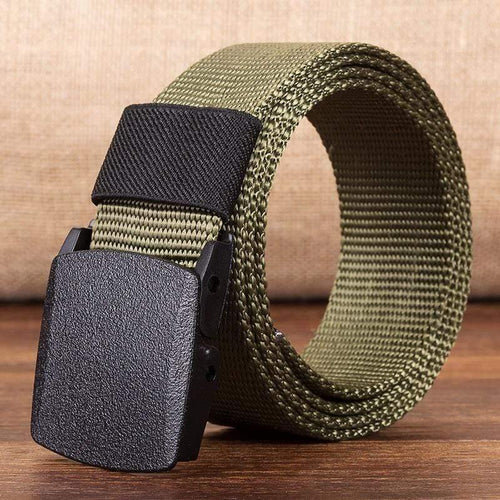 Military Men Belt Army Belts Adjustable Belt Men Outdoor Travel Tactical Waist Belt With Plastic Buckle For Pants 120cm