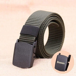 Tactical Belt Men Nylon Army Belts Adjustable Outdoor Travel Waist Belt Army Plastic Buckle Belt For Trousers 120cm 130cm