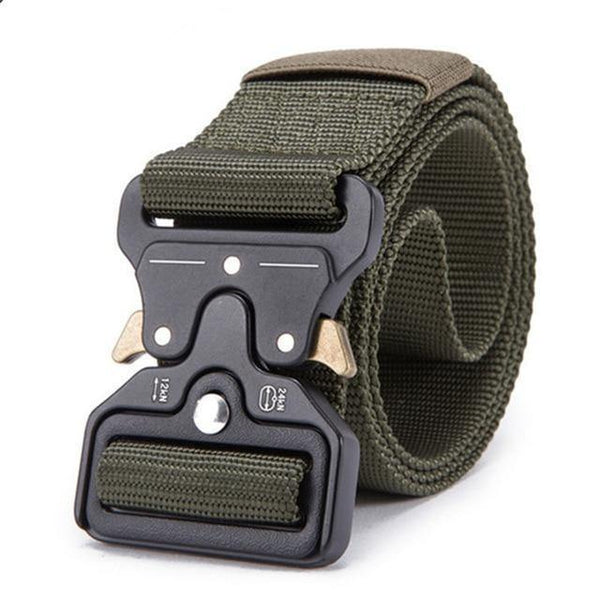 Planet Gates Army Green / 125cm Belt Male Tactical military Canvas Belt Outdoor Tactical Belt men's Military Nylon Belts Army
