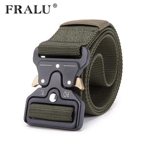 Planet Gates Army Green / 125cm Mens Tactical Belt Military Nylon Belt Outdoor multifunctional Training Belt High Quality Strap