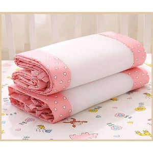 Planet Gates Army Green 2Pcs/Set Breathable Summer Baby Bedding Bumper Collision Half Around Baby Crib Bumpers Bedding Cotton Printing Mesh Safety Rails