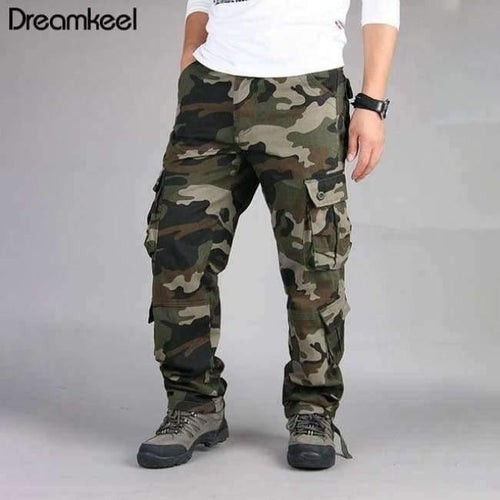 Planet Gates Army Green / 30 Combat Multi-pockets Casual Trousers Camouflage Military Cargo Pants Men Outwear Overalls Army Tactical Pants