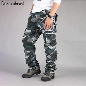 Planet Gates Army Green / 30 Combat Multi-pockets Casual Trousers Camouflage Military Cargo Pants Men Outwear Overalls Army Tactical Pants