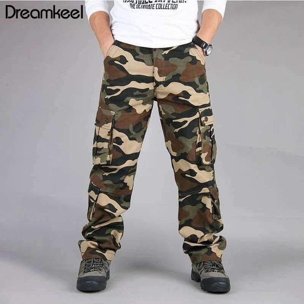 Planet Gates Army Green / 30 Combat Multi-pockets Casual Trousers Camouflage Military Cargo Pants Men Outwear Overalls Army Tactical Pants
