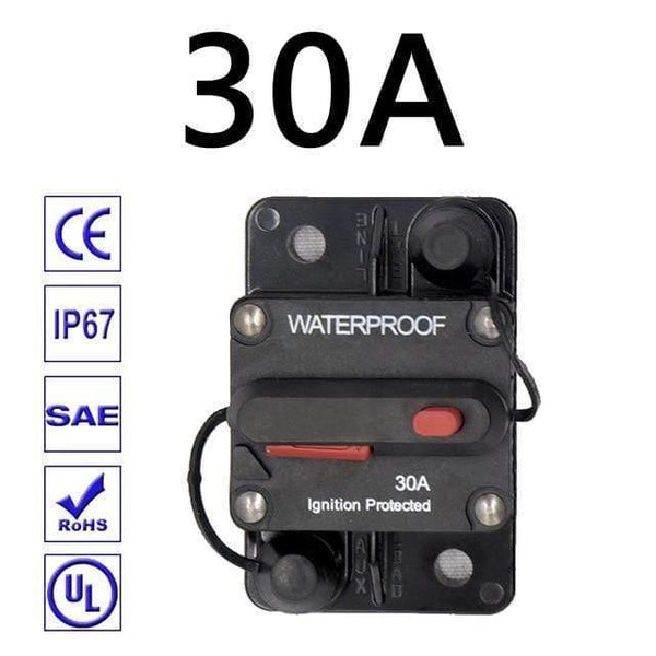 Planet Gates Army Green 30A 40A 50A 60A 70A 80A 100A 120A 150A 200A 250A 300A AMP Circuit Breaker Fuse Reset 12-48V DC Car Boat Auto Waterproof