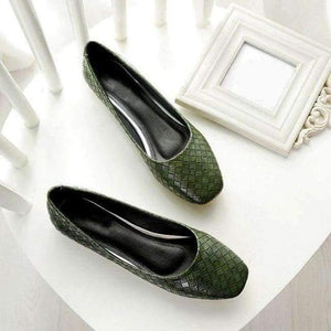 Planet Gates Army Green / 4.5 Shoes Women Flats Women  genuine leather Sweet Loafers Women's Pregnant Flat Shoes 2018 big sizes 33-43