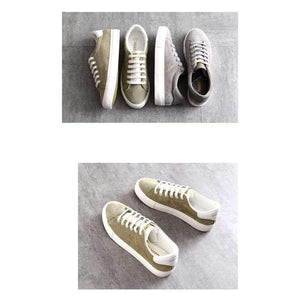 Planet Gates Army Green / 5 HUANQIU Women Vulcanized Shoes Artificial Leather Low Casual Shoes All Match Preppy Style 2017 New Fashion Leisure Shoes 35-39