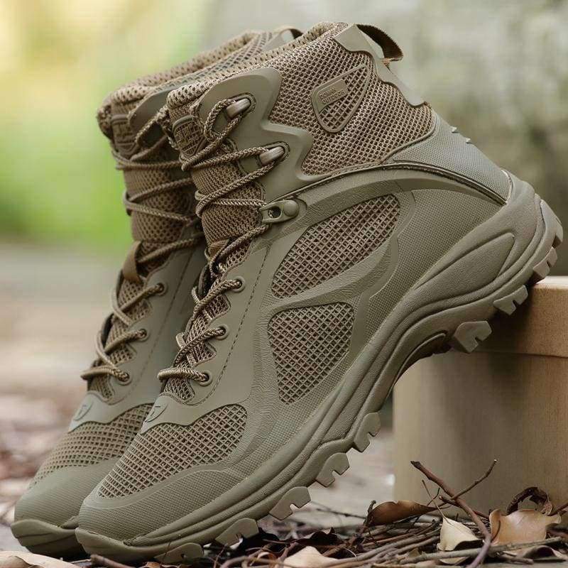 Planet Gates Army Green / 5 Sports Breathable Mesh Hiking Shoes Men Military Tactical Combat Boots Army Desert Training Hunting Climbing Shoes