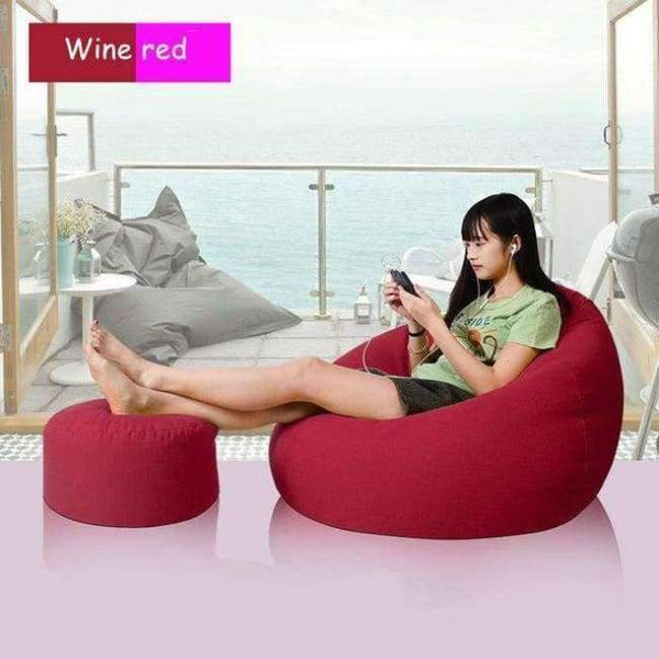 Planet Gates Army Green Bean Bag Chair Cover For Livingroom Bedroom Balcony Tatami Single Window Air Beanbag Home Furniture without Filling Beanbag Beds