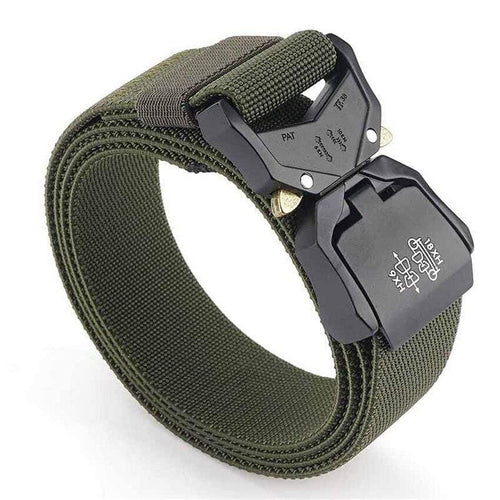 Jeans Belt For Men Aluminum Alloy Pluggable Buckle Training Tactical Belts Comfortable High Quality Male Belt Hunting