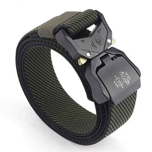 Jeans Belt For Men Aluminum Alloy Pluggable Buckle Training Tactical Belts Comfortable High Quality Male Belt Hunting