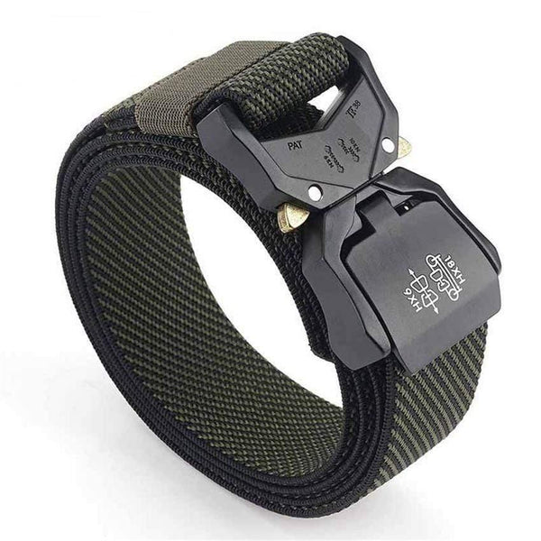 Jeans Belt For Men Aluminum Alloy Pluggable Buckle Training Tactical Belts Comfortable High Quality Male Belt Hunting