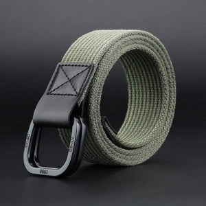 Canvas Belt Men Designer Belt Trap Double-ring Buckle Male Casual Solid Knitted Jean Belts Dropshiping