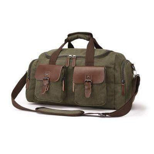 Planet Gates Army Green / China Canvas Leather Men Travel Bag European Style Travel Bags Handbag High Capacity Shoulder Bag Travel Crossbody Baggage